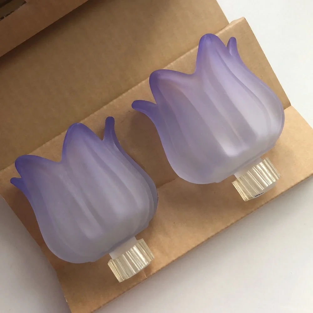 PartyLite Retired Purple Tulip Peglites Mini-Globes P7118 - Picture 11 of 16